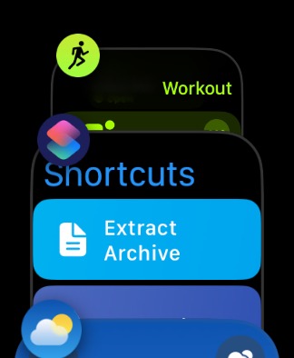 Просмотр App Switcher на Apple Watch в watchOS 10