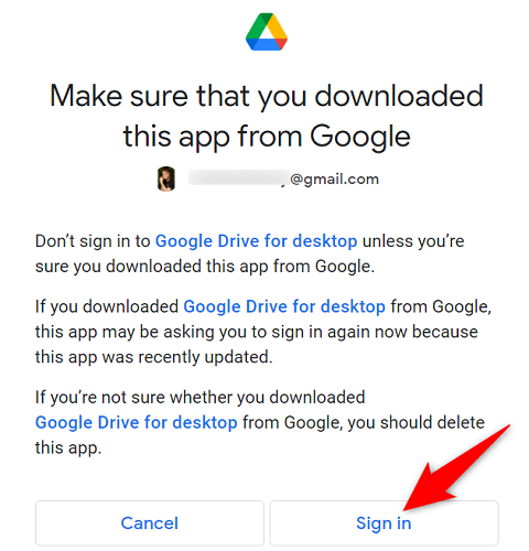 Подтвердите вход и разрешения в браузере.