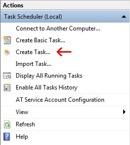Создание новой задачи