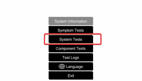 Пример выбора тестов системы