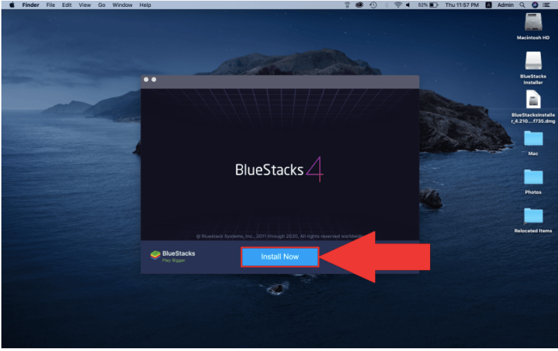 Установка BlueStacks: процесс установки