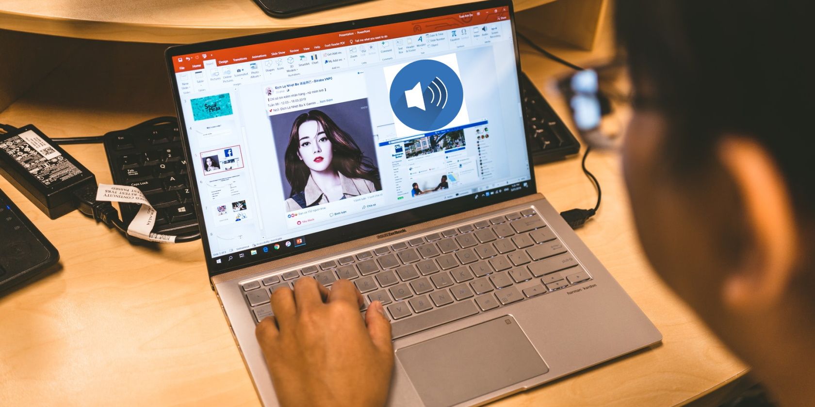 Как включить Speak и читать слайды в PowerPoint