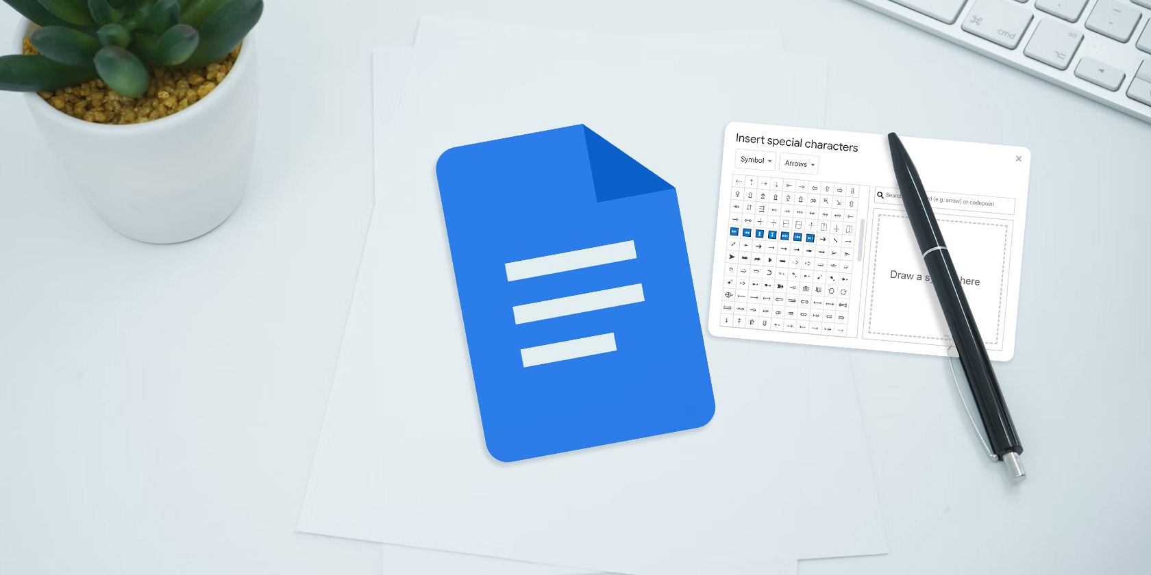 Как вставить и найти символы в Google Docs