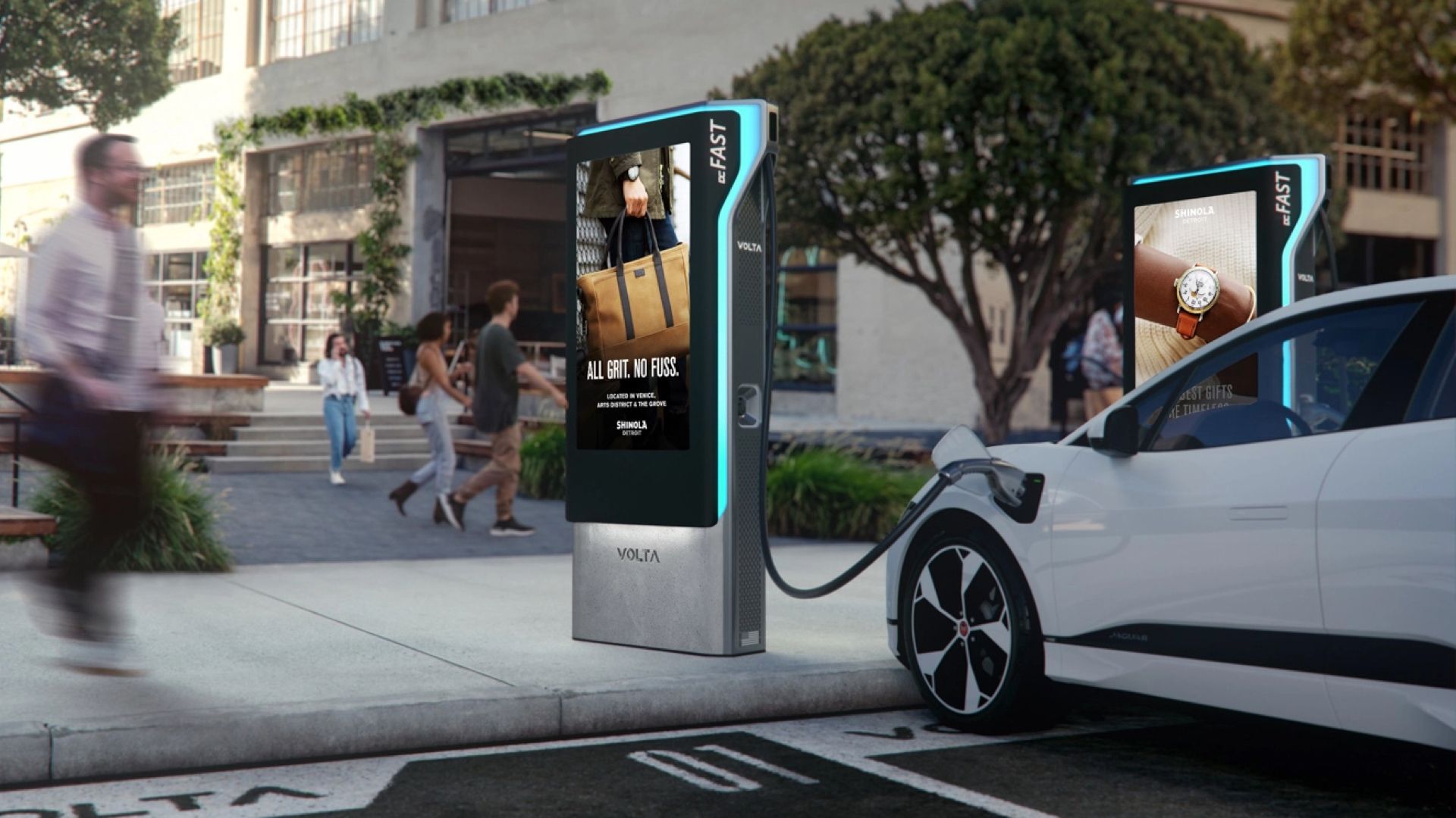 Установка Volta в публичном месте