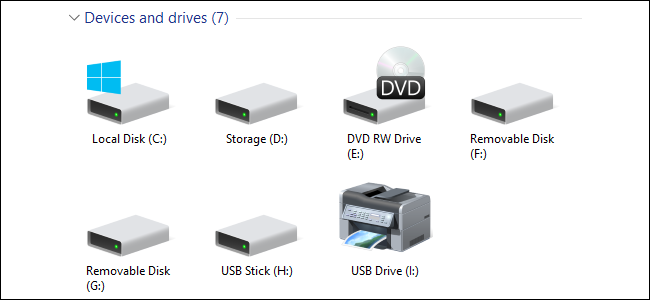 Постоянная буква диска USB в Windows