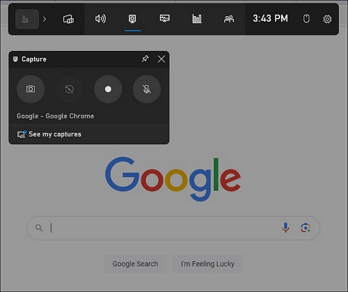 Панель Xbox Game Bar для записи экрана в Windows