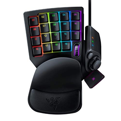 Razer Tartarus v2 одноручная игровая клавиатура, вид сверху.