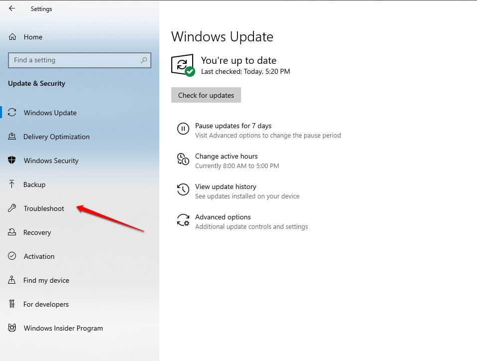 Средство устранения неполадок Windows