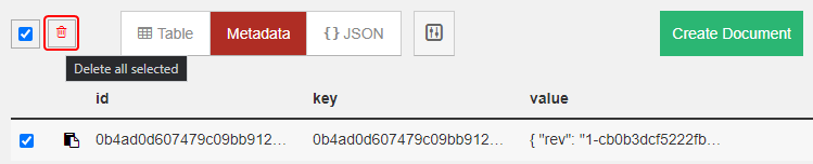Удаление документа в CouchDB