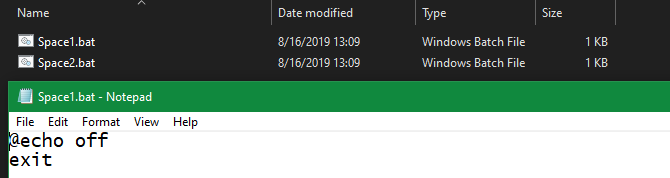 Создание BAT‑файла для разделителя