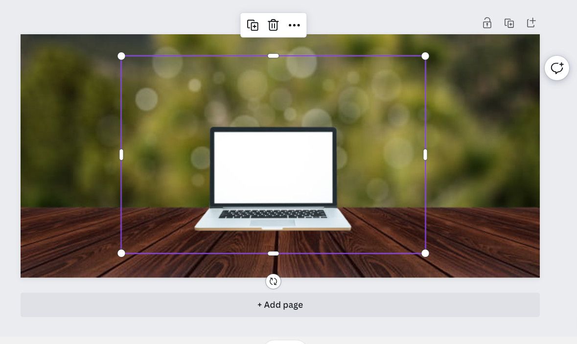 Наложение и выравнивание изображения на новом фоне в Canva