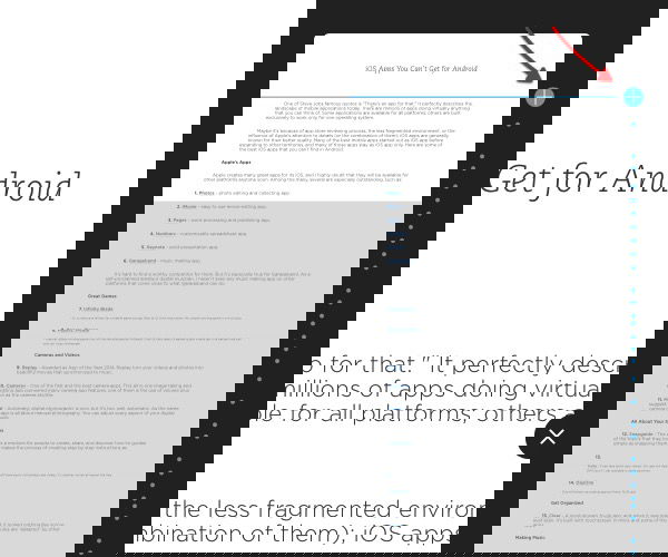 Добавление разрыва слайда в боковой панели Evernote