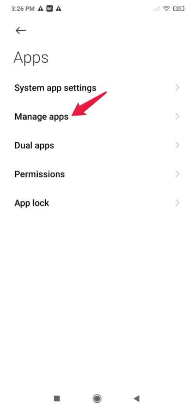 Управление приложениями в MIUI
