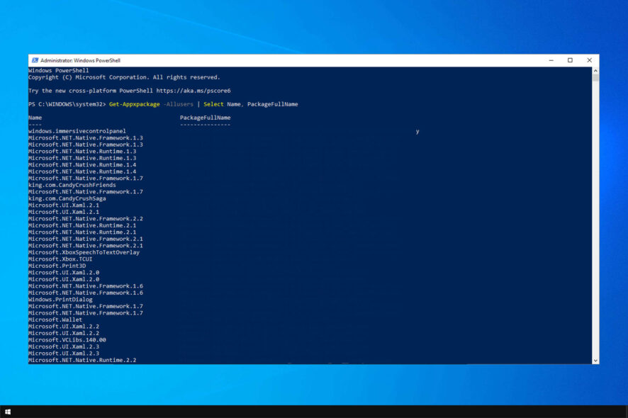 Переустановка предустановленных приложений в Windows 10