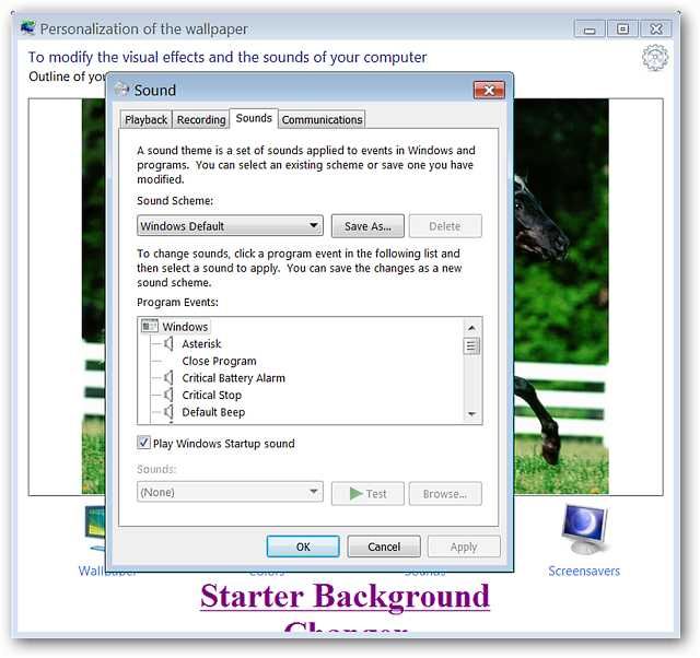 Выбор схемы звуков