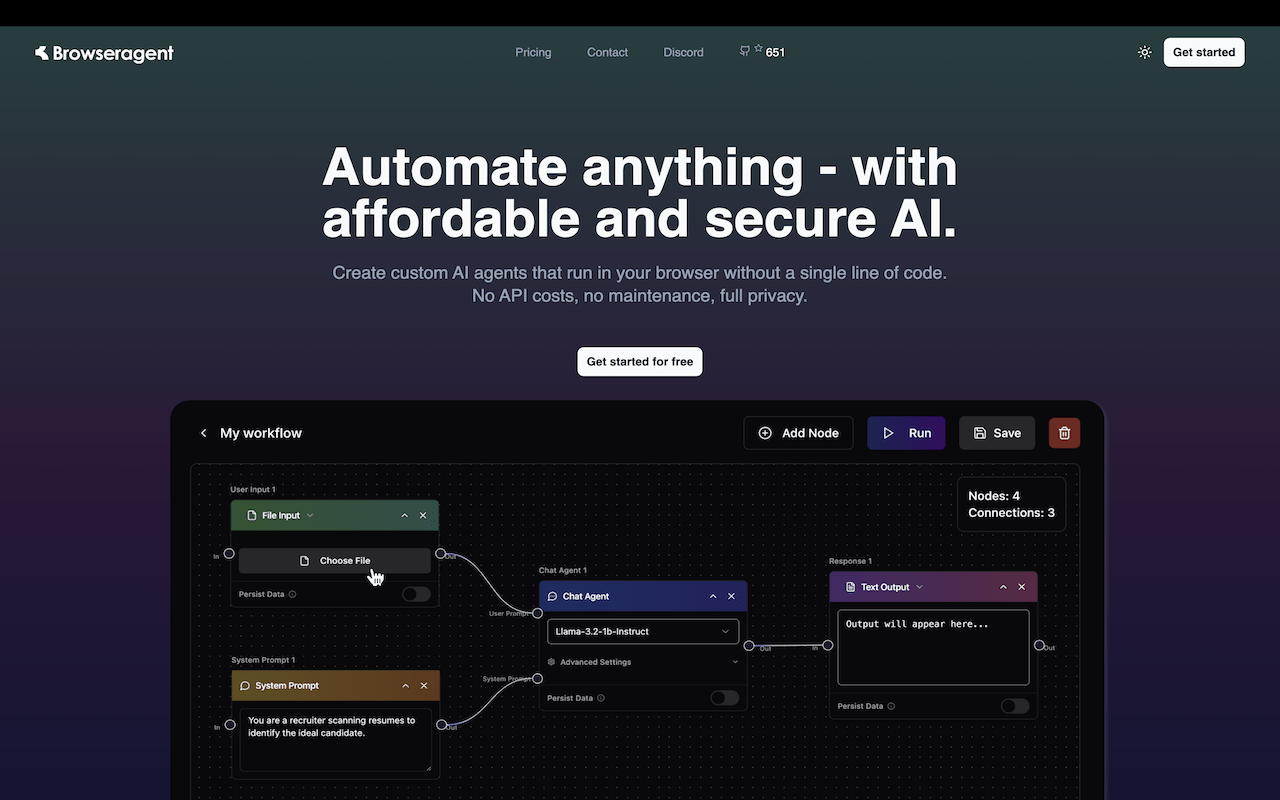 BrowserAgent - AI Agents in Browser