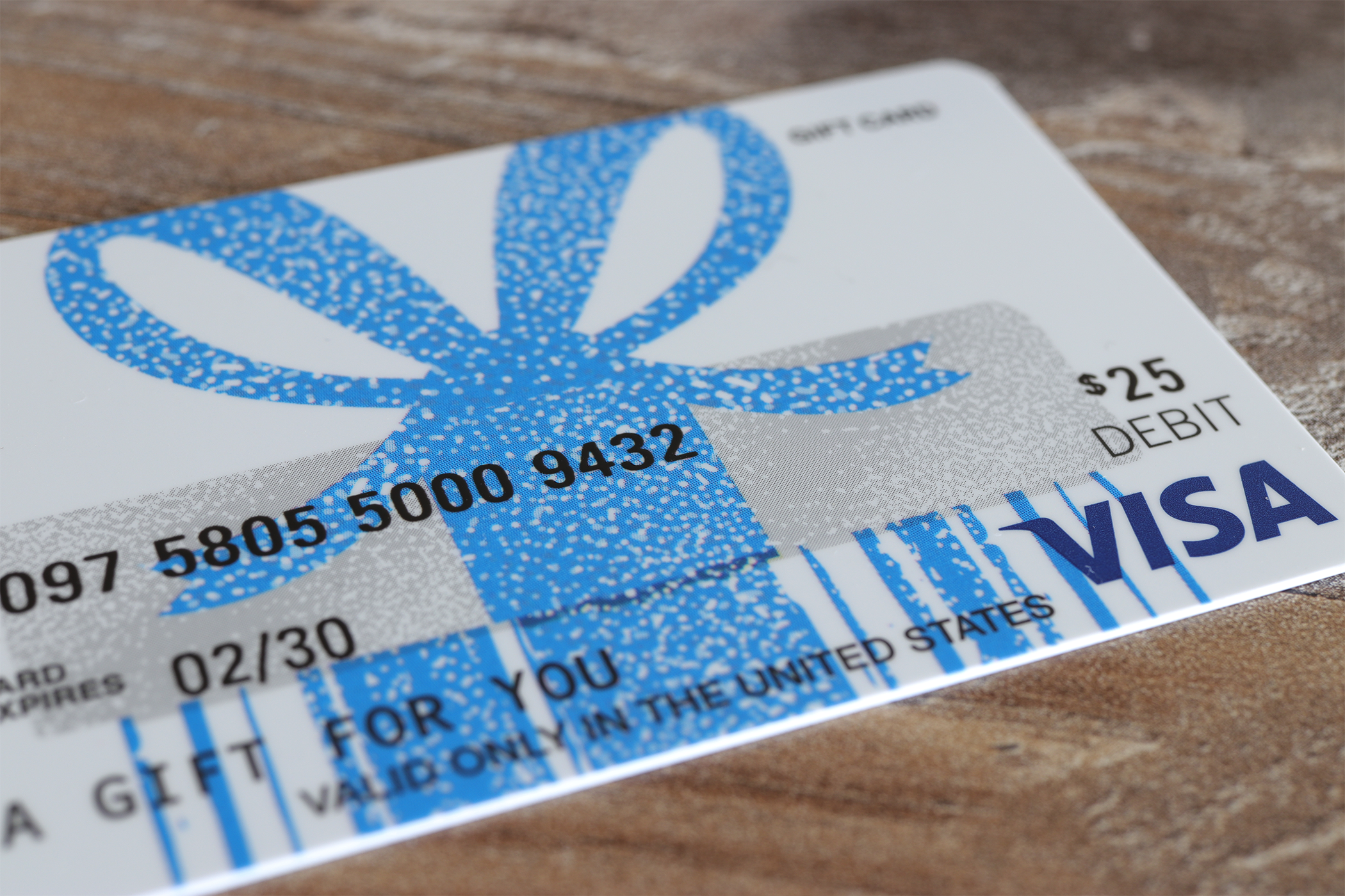 Перевести VISA‑подарочную карту на банковский счёт