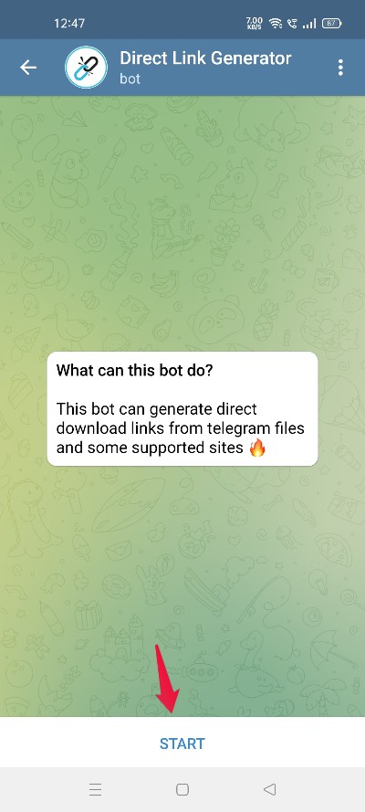BotのStartボタン（開始）