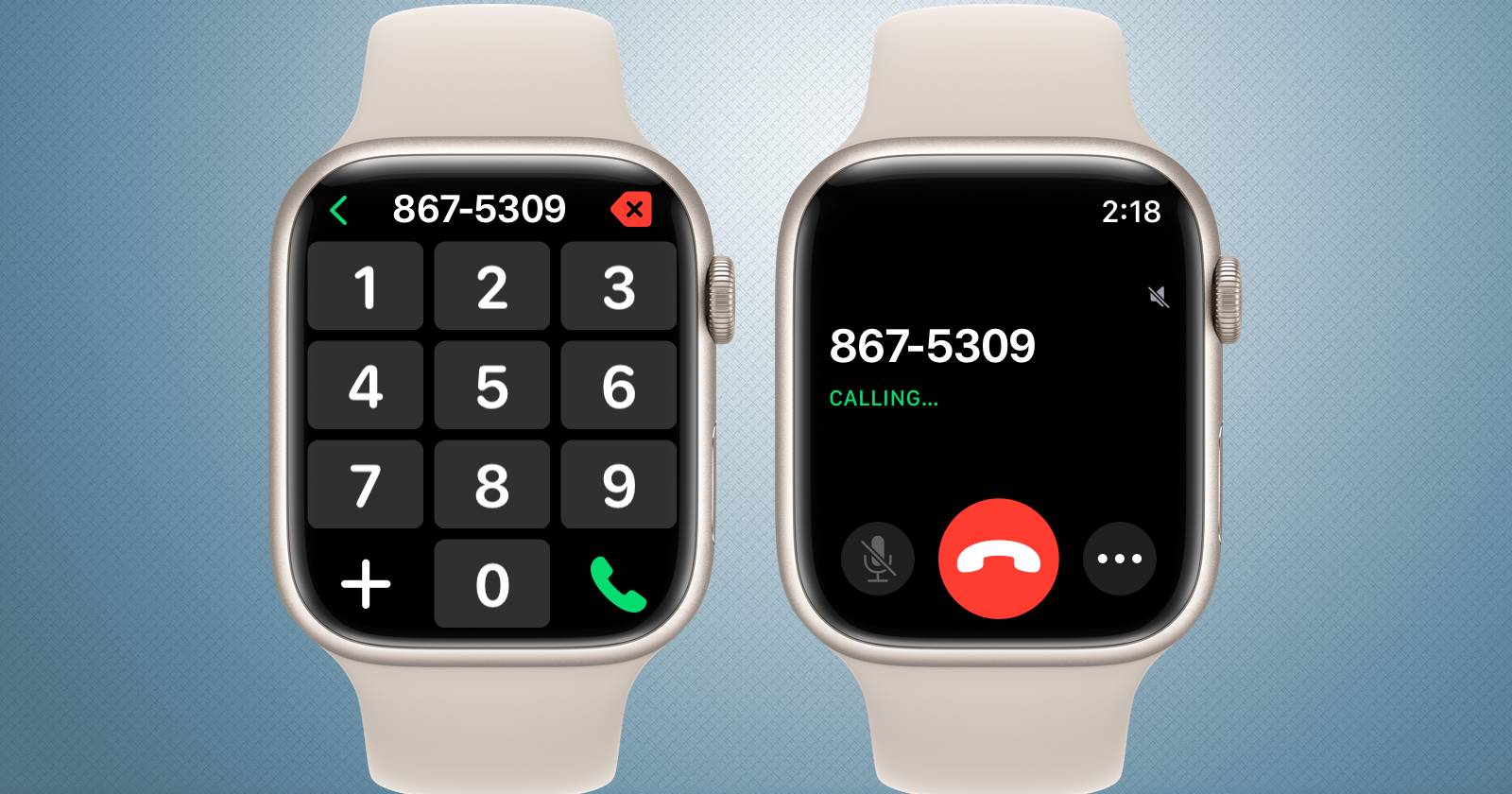 Apple Watch с входящим звонком