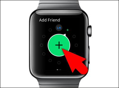 Добавление друга на Apple Watch через интерфейс часов