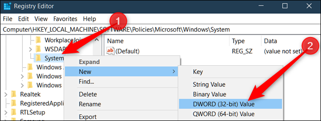 Создайте DWORD DisableAcrylicBackgroundOnLogon в разделе System