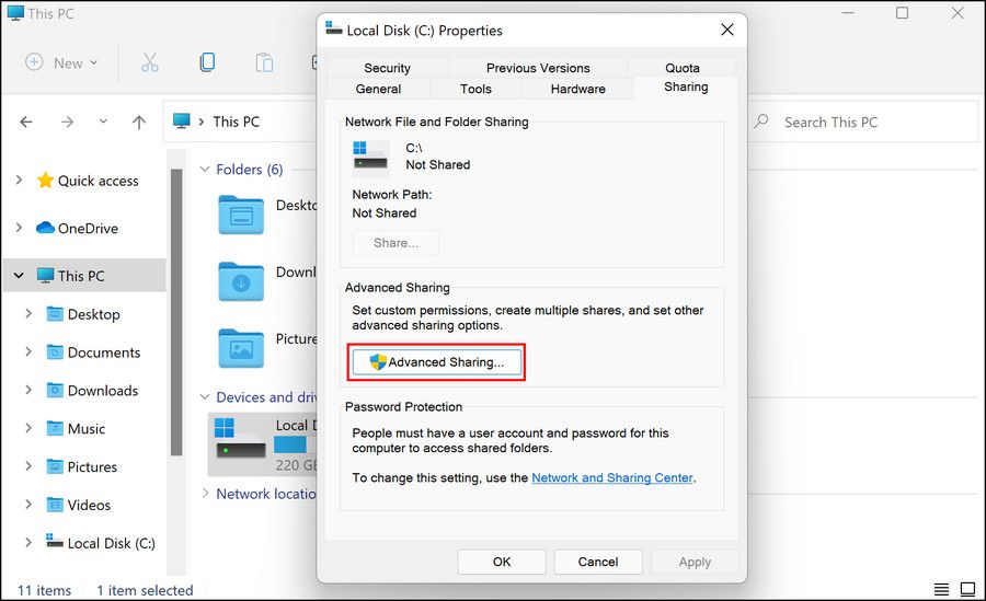 Кнопка «Дополнительный доступ»