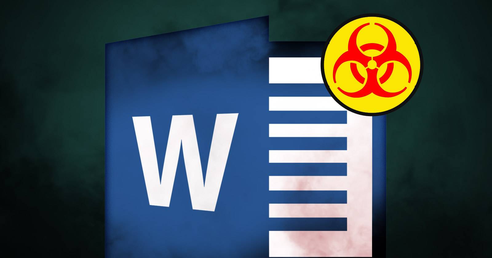 Экран с вредоносным документом Microsoft Word на экране