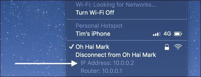 Как узнать IP на Mac