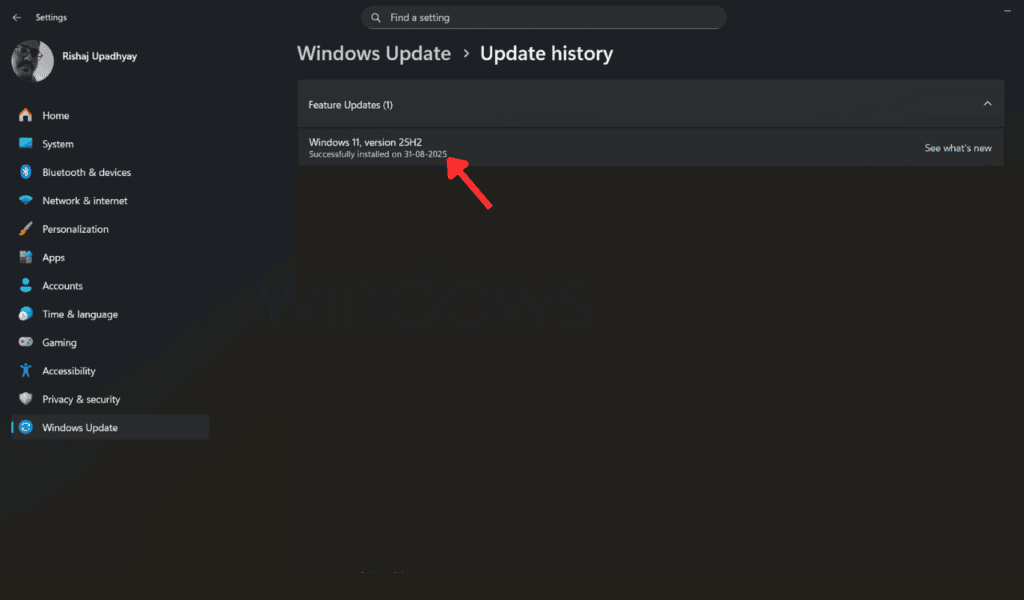 Windows 11 25H2 instalado correctamente