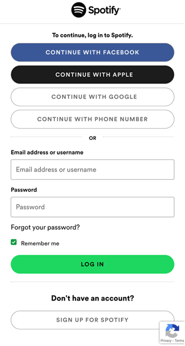 Вход в Spotify через FreeYourMusic