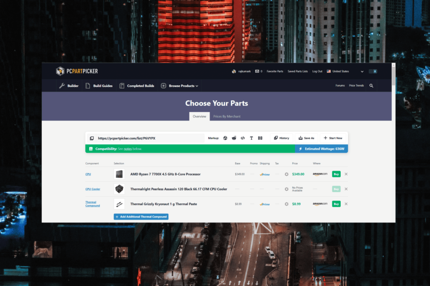 Как собрать ПК с PCPartPicker — полный гайд