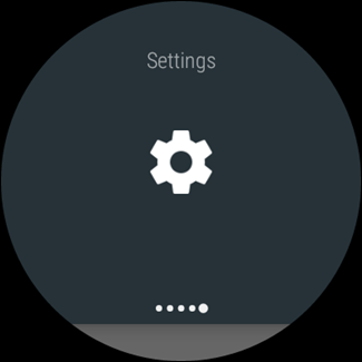 Настройки на часах