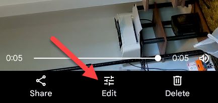 Нажмите «Редактировать» в Google Photos