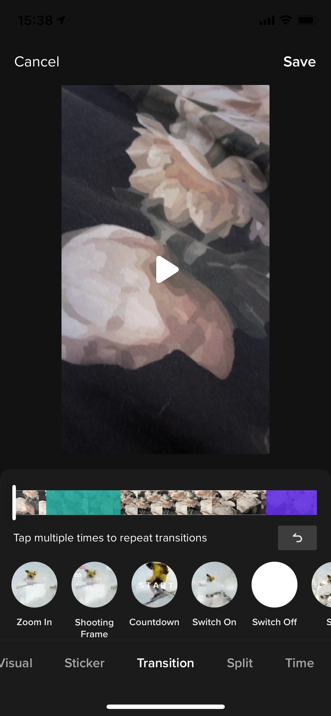 add transitions tiktok