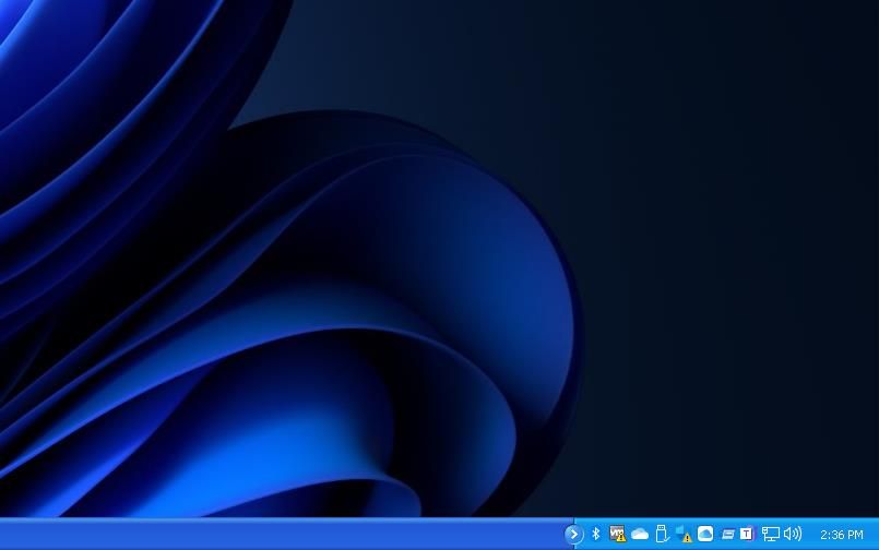 Область уведомлений на панели задач Windows XP