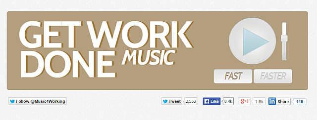 Плеер с подборкой фоновой музыки для работы и концентрации