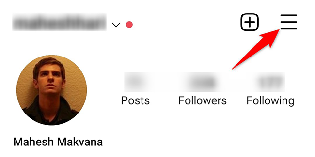 Тапните по меню‑гамбургеру в правом верхнем углу.