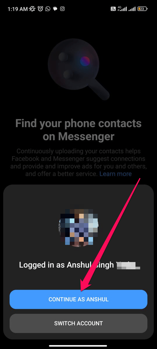Open Facebook Messenger