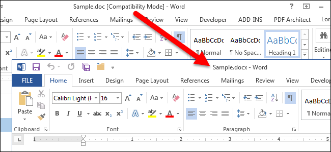 Конвертация документов в Word 2013