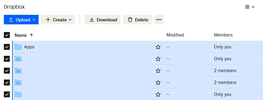 dropbox download all files