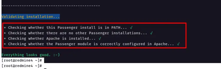 Passenger Apache モジュールの導入成功