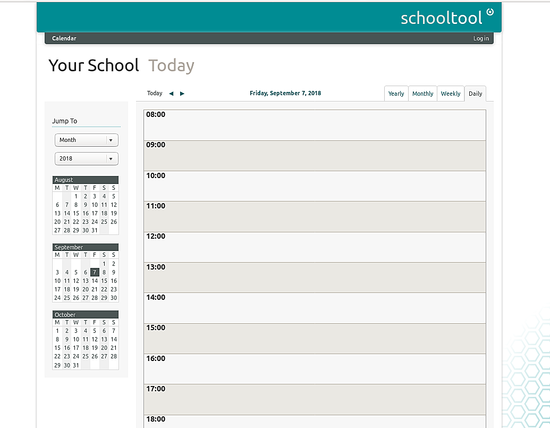 Главная страница SchoolTool — веб‑интерфейс входа