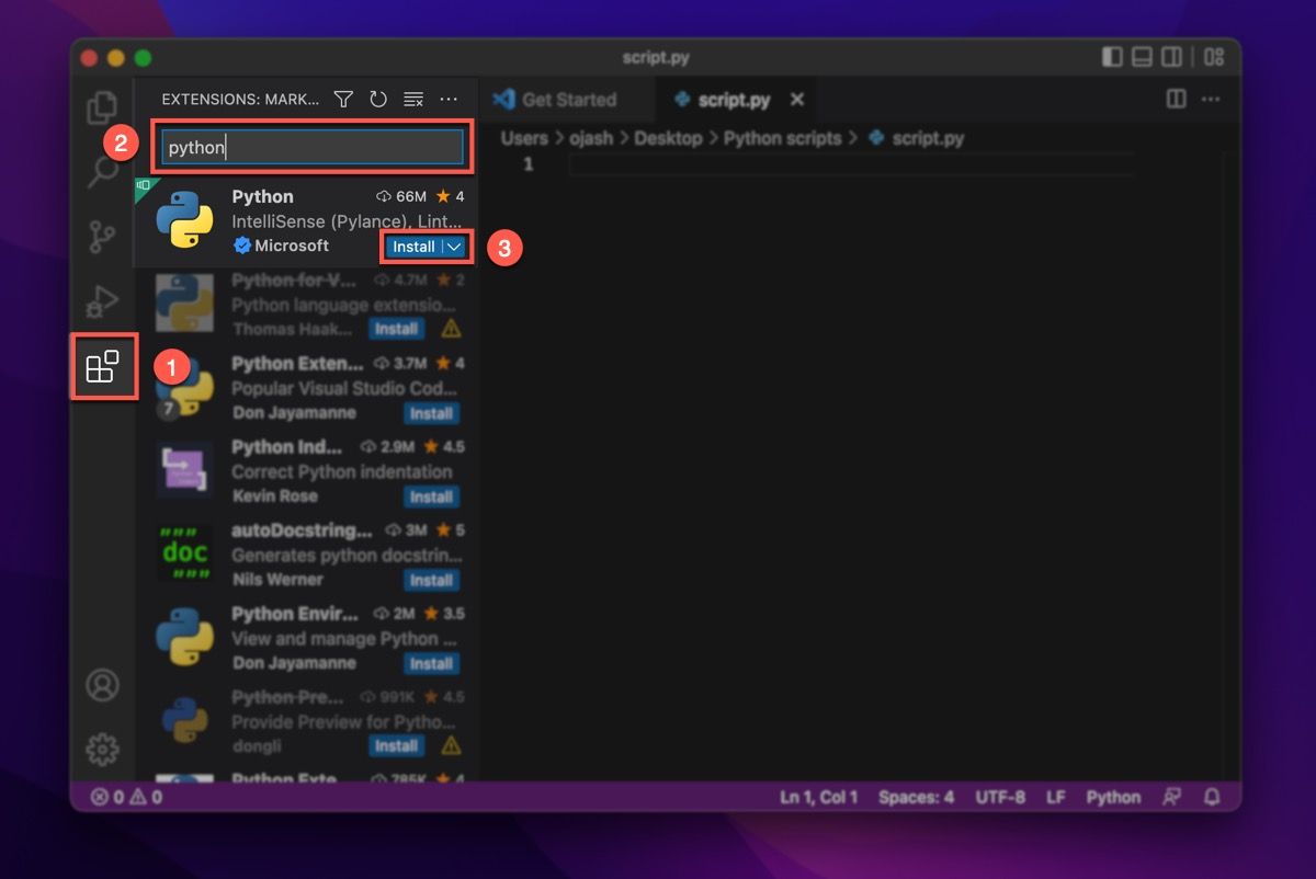 alternative method of installing extensions in visual studio code