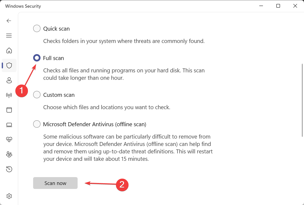 Полная проверка Windows для поиска icmon.exe