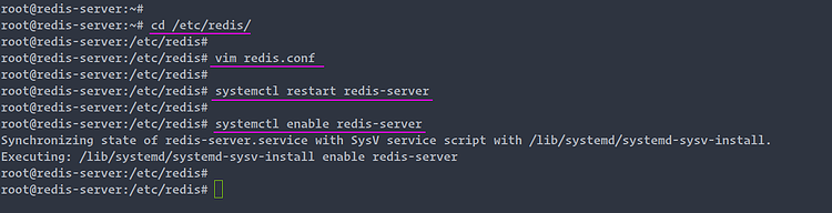 Enable Redis service