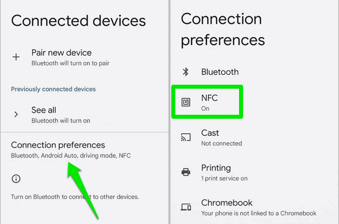 Desactivando NFC en Android