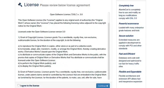 Установка AbanteCart на Ubuntu 16.04