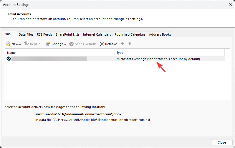 Тип учётной записи