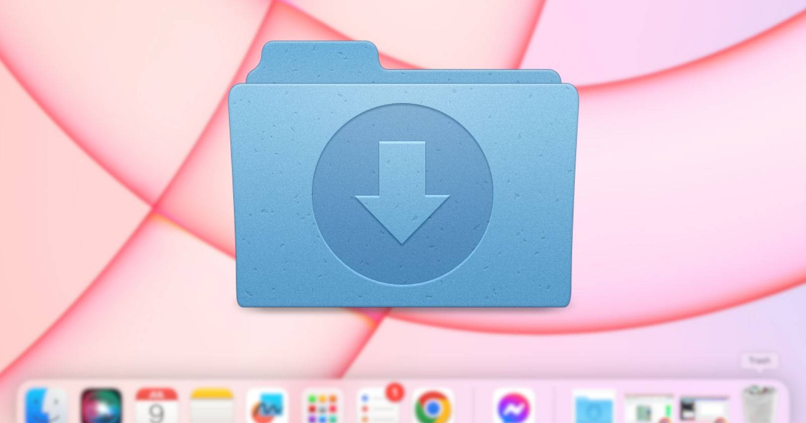 Вернуть папку Downloads в Dock на Mac