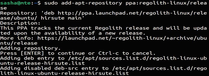 Установить Regolith на Ubuntu